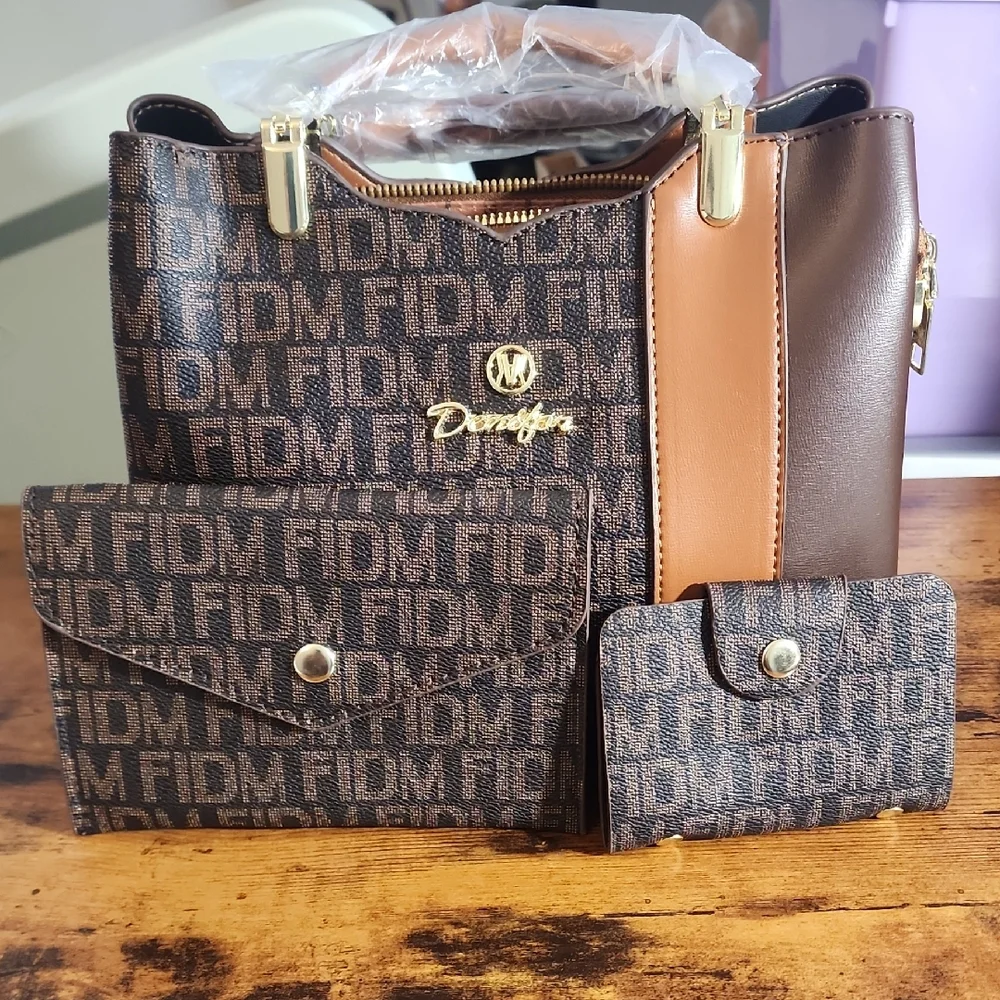 3pcs Set Bag Classic Large Capacity Women's casual Handbag, High End Elegant